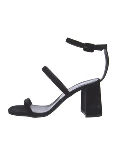 Pre-owned Creatures Of Comfort Suede Sandals In Black