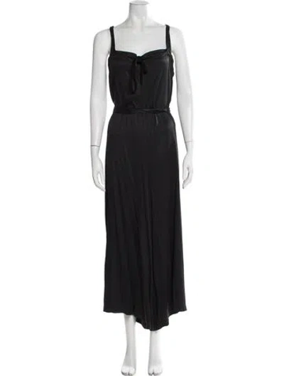 Pre-owned Creatures Of Comfort Tie Neck Jumpsuit In Black