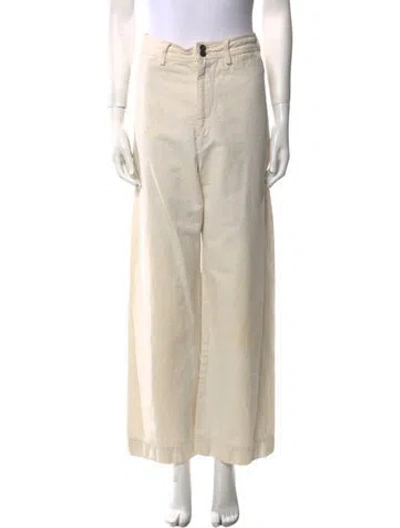 Pre-owned Creatures Of Comfort Wide Leg Pants In Neutral