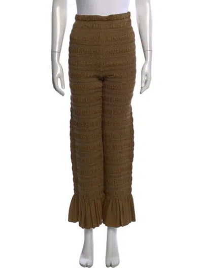 Pre-owned Creatures Of Comfort Wide Leg Pants In Neutral