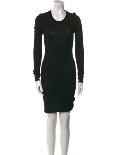 Pre-owned Creatures Of Comfort Wool Knee-length Dress In Black