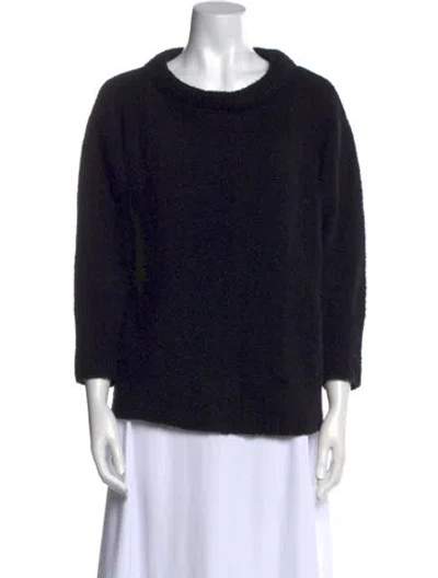 Pre-owned Creatures Of Comfort Wool Scoop Neck Sweater In Blue