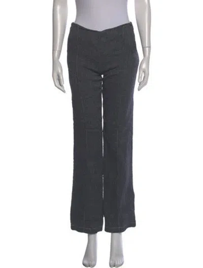 Pre-owned Creatures Of The Wind Linen Straight Leg Pants In Gray