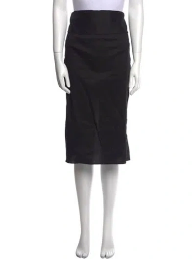 Pre-owned Creatures Of The Wind Pleated Accents Knee-length Skirt In Black