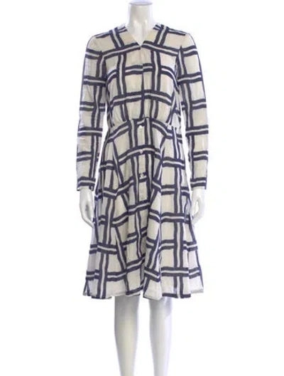 Pre-owned Creatures Of The Wind Printed Knee-length Dress In Neutral