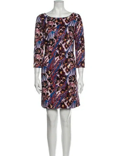 Pre-owned Creatures Of The Wind Printed Mini Dress In Blue