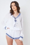 CREEA THE LABEL CREEA THE LABEL RUFFLE LONG SLEEVE ROMPER