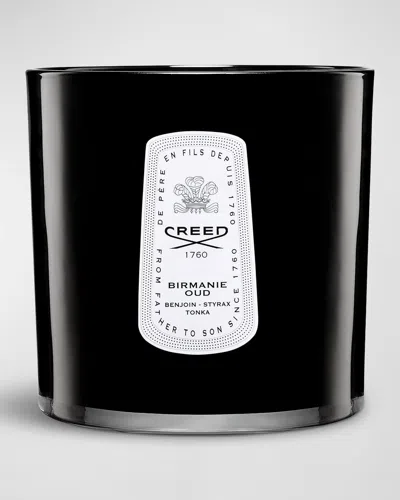 Creed 3.7 Lb. Birmanie Oud Large Leather Candle In Black