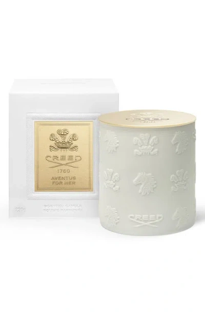 Creed Aventus For Her Porcelain Candle In White
