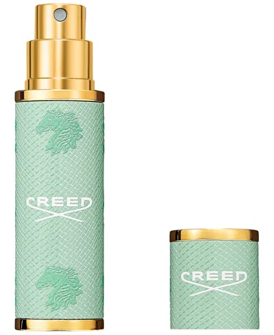 CREED GREEN LEATHER REFILLABLE TRAVEL SPRAY, 0.16 OZ.