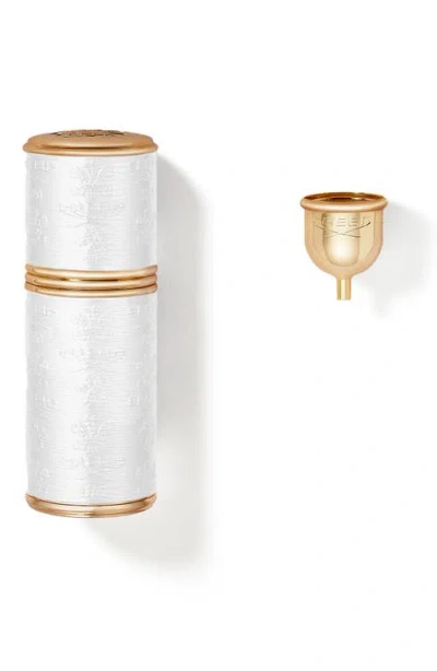 Creed Leather Fragrance Atomizer In Gold/white