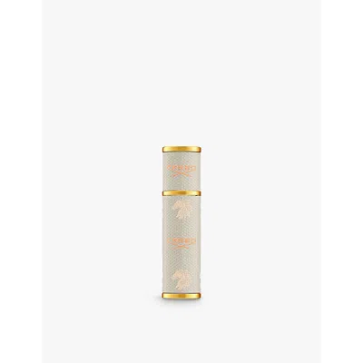 Creed Refillable Travel Metal And Leather Atomiser In White
