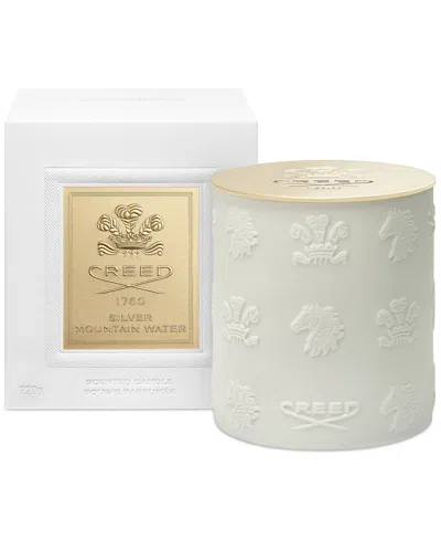 Creed Silver Mountain Water Porcelain Candle, 7.76 Oz. In White