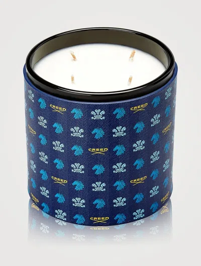 Creed Unisex  Birmanie Oud Blue Leather 1475g Scented Candle 3508440506795 In Multi