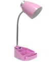 Creekwood Home 18.5" Flexible Gooseneck Organizer Desk Lamp In Pink
