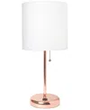 Creekwood Home Oslo 19.5" Contemporary Bedside Usb Port Feature Standard Metal Table Desk Lamp In Multi