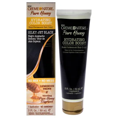 Crème Of Nature Pure Honey Hydrating Color Boost Semi-permanent Hair Color - Silky Jet Black By Creme Of Nature For  In Multi