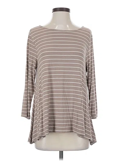 Pre-owned Cremieux 3/4 Sleeve T-shirt In Brown