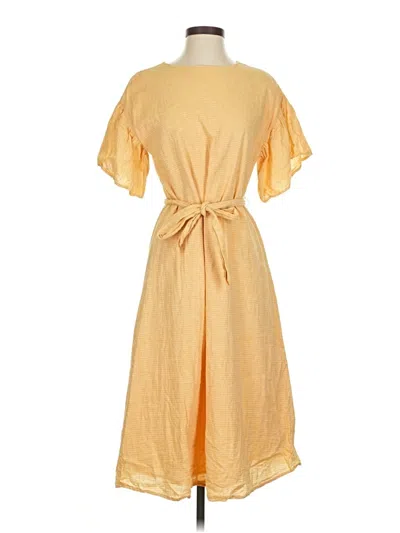 Pre-owned Cremieux Casual Dress In Yellow