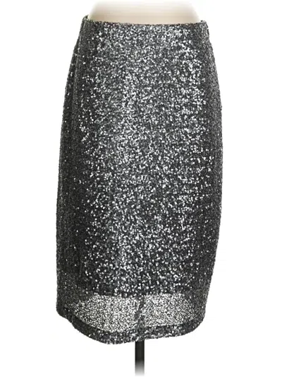 Pre-owned Cremieux Formal Skirt In Silver