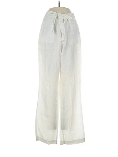 Pre-owned Cremieux Linen Pants In Ivory