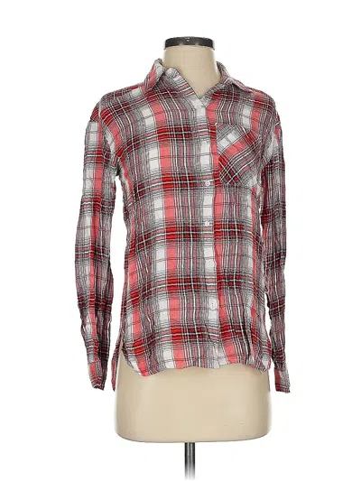 Pre-owned Cremieux Long Sleeve Button Down Shirt In Red