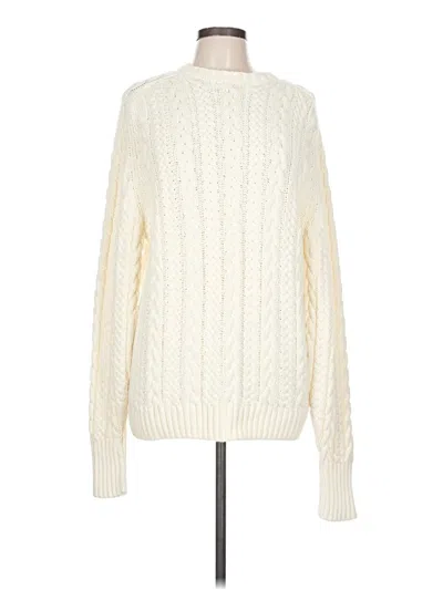 Pre-owned Cremieux Pullover Sweater In White