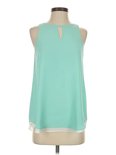 Pre-owned Cremieux Sleeveless Blouse In Blue