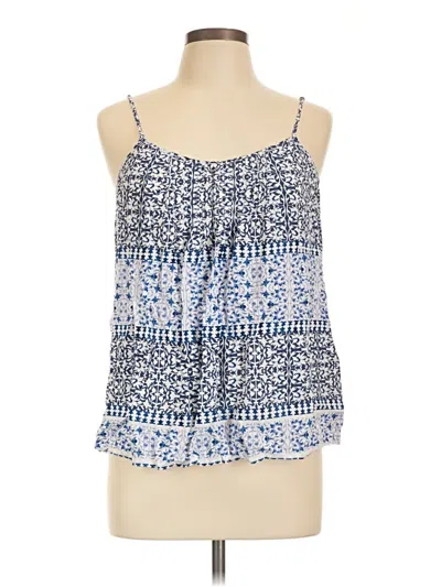 Pre-owned Cremieux Sleeveless Blouse In Blue