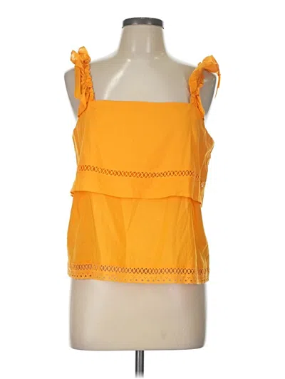 Pre-owned Cremieux Sleeveless Blouse In Orange