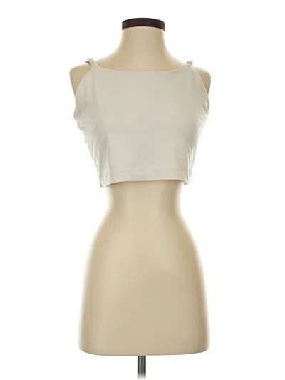 Pre-owned Cremieux Tube Top Ivory Strapless Neckline Tops In White