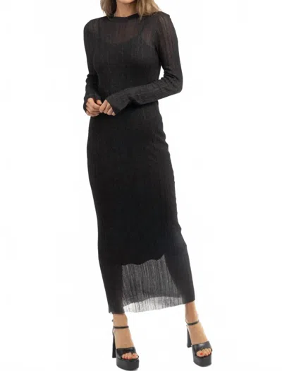 Crescent Amara Sheer Maxi Dress In Black