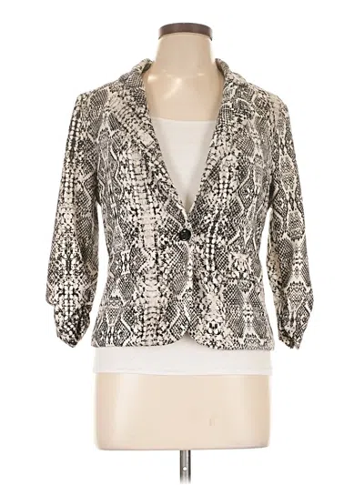 Pre-owned Crescent & Willough Blazer Jacket In White