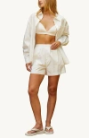 Crescent Button Up Shirt & Boxer Shorts Three Piece Set