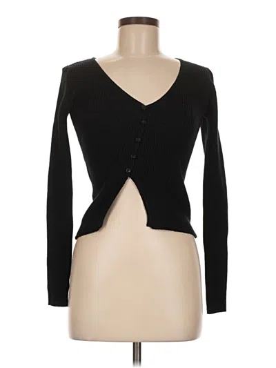 Pre-owned Crescent Cardigan Sweater In Black