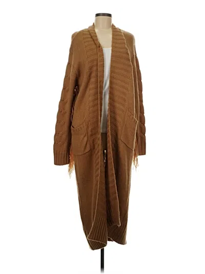 Pre-owned Crescent Cardigan Sweater In Brown