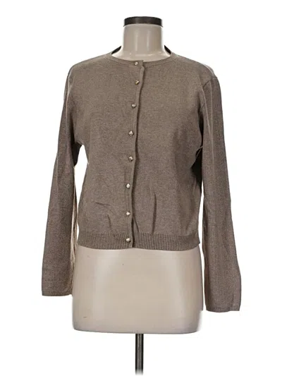 Pre-owned Crescent Cardigan Sweater In Brown
