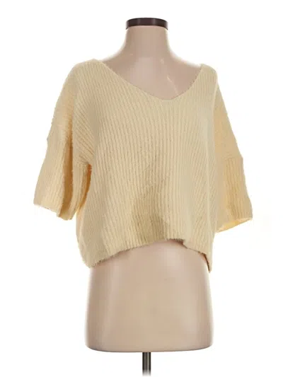 Pre-owned Crescent Cardigan Sweater In Yellow