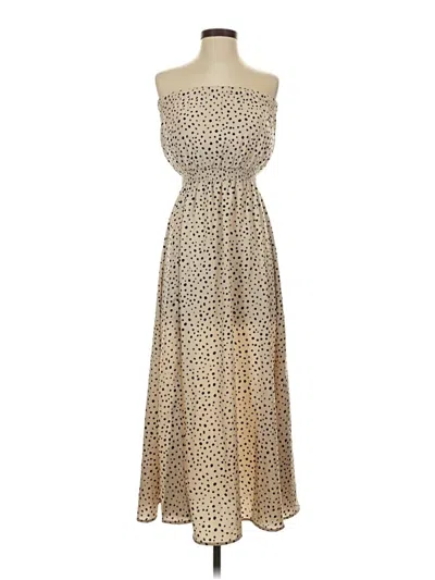 Pre-owned Crescent Casual Dress In Tan