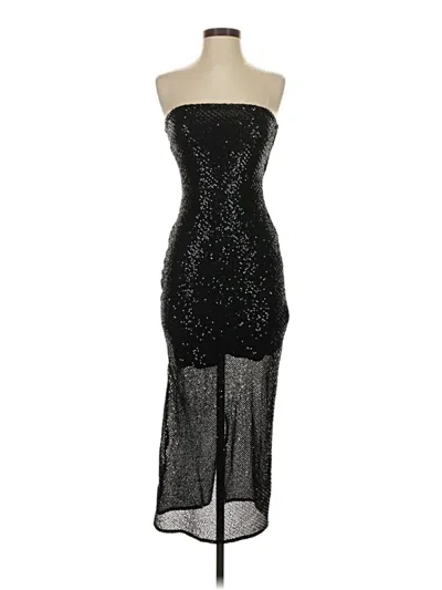 Crescent Cocktail Dress In Black