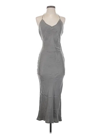 Pre-owned Crescent Cocktail Dress In Gray