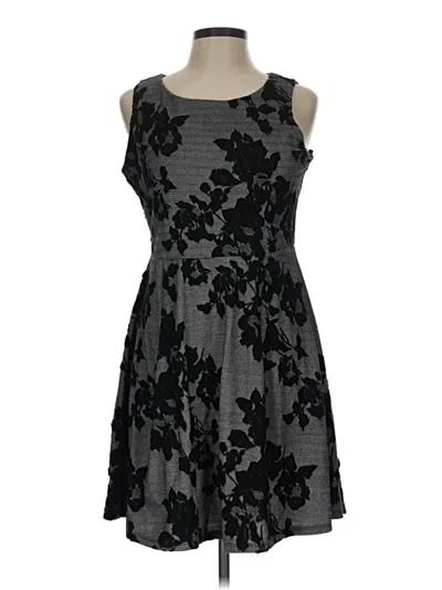 Pre-owned Crescent Cocktail Dress In Gray