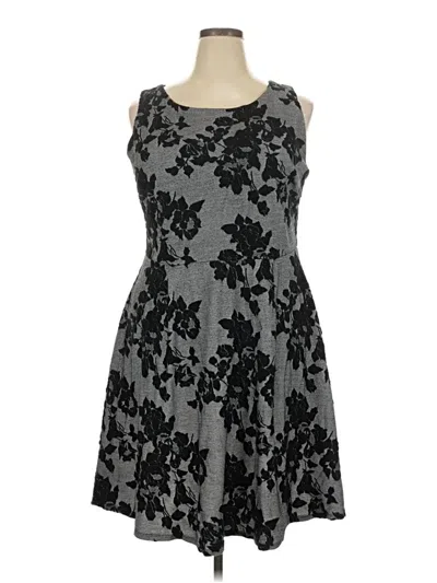 Pre-owned Crescent Cocktail Dress In Gray