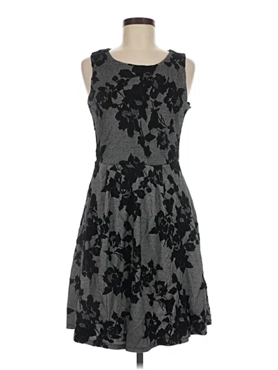 Pre-owned Crescent Cocktail Dress In Gray