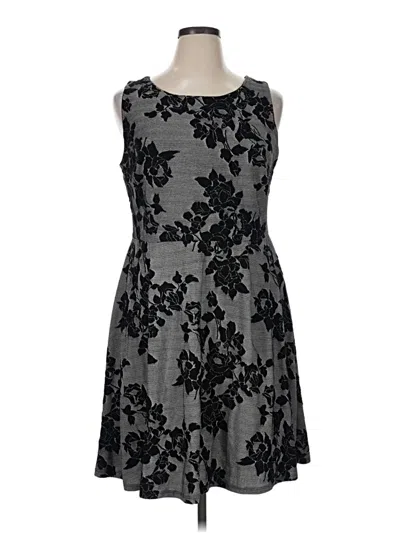 Pre-owned Crescent Cocktail Dress In Gray