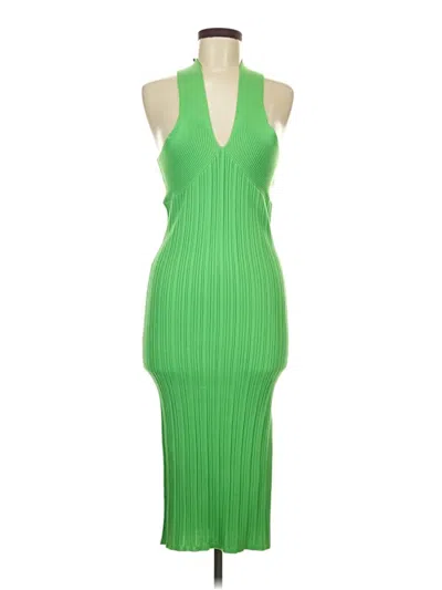 Crescent Cocktail Dress In Green