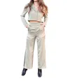 Crescent Conquering Goals Blazer And Trouser Set In Moss In Pink