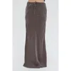 CRESCENT CRESCENT CUPRO DRAWSTRING WASIT MAXI SKIRT