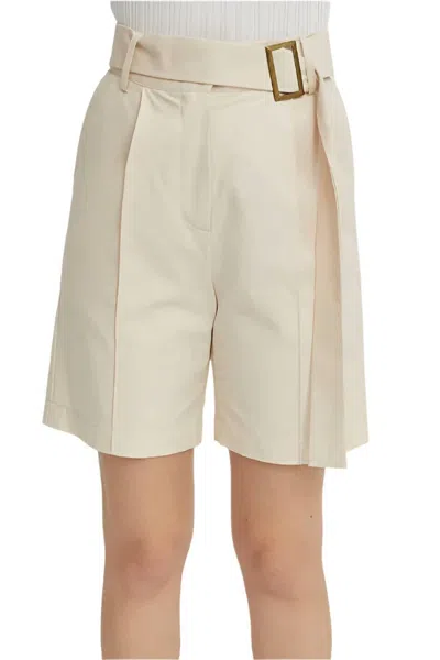 Crescent Daniel Bermuda Short In Bone In Brown