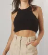 CRESCENT ELIZA KNIT TOP IN BLACK